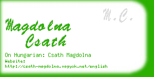 magdolna csath business card